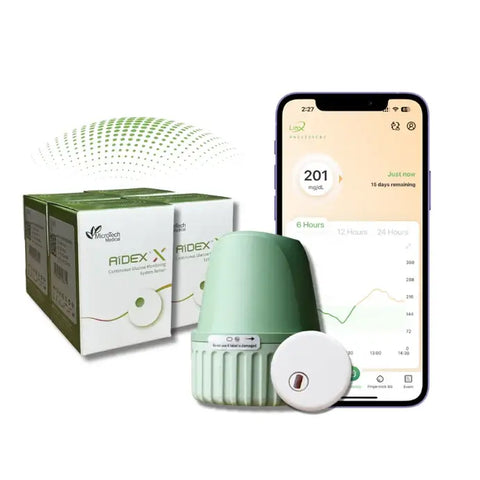 Aidex-X CGM glucose monitorv 4 pcs ( 2 Months )